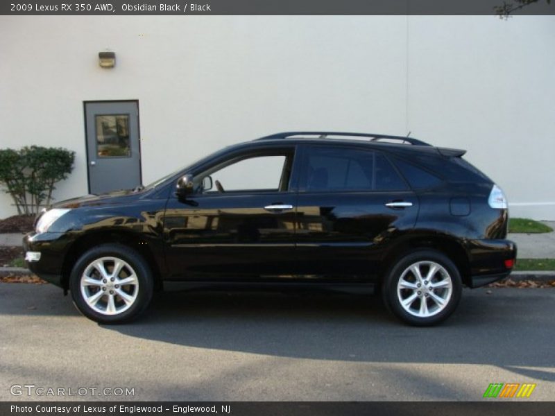 Obsidian Black / Black 2009 Lexus RX 350 AWD