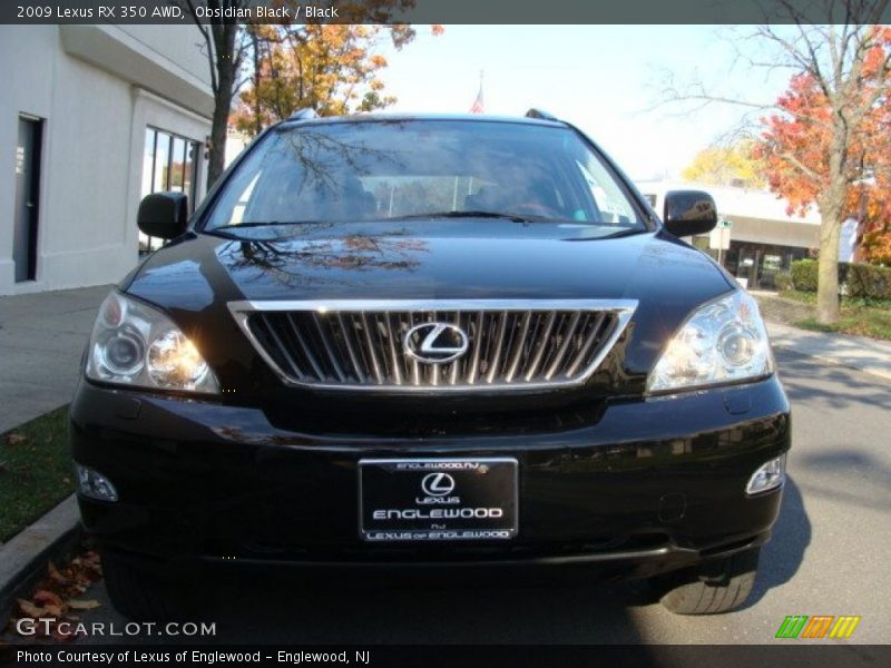 Obsidian Black / Black 2009 Lexus RX 350 AWD