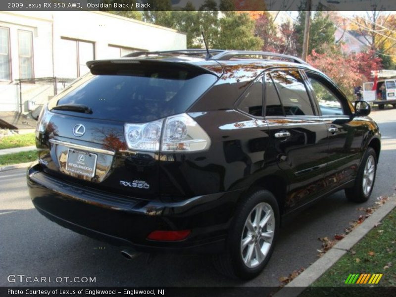 Obsidian Black / Black 2009 Lexus RX 350 AWD