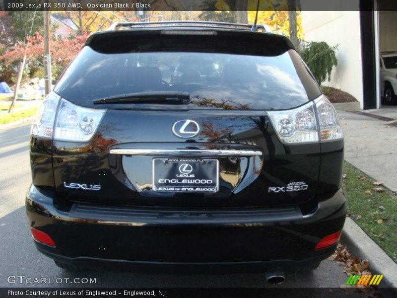 Obsidian Black / Black 2009 Lexus RX 350 AWD