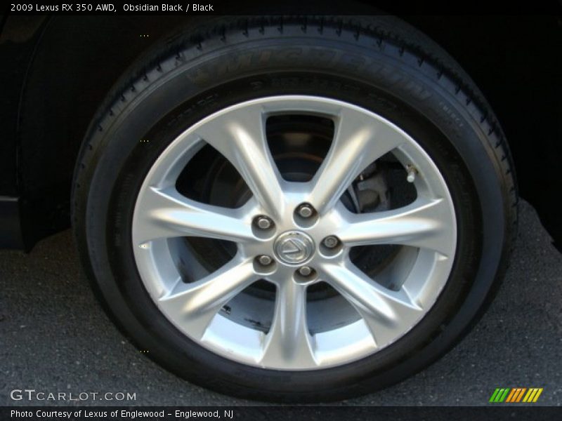 Obsidian Black / Black 2009 Lexus RX 350 AWD