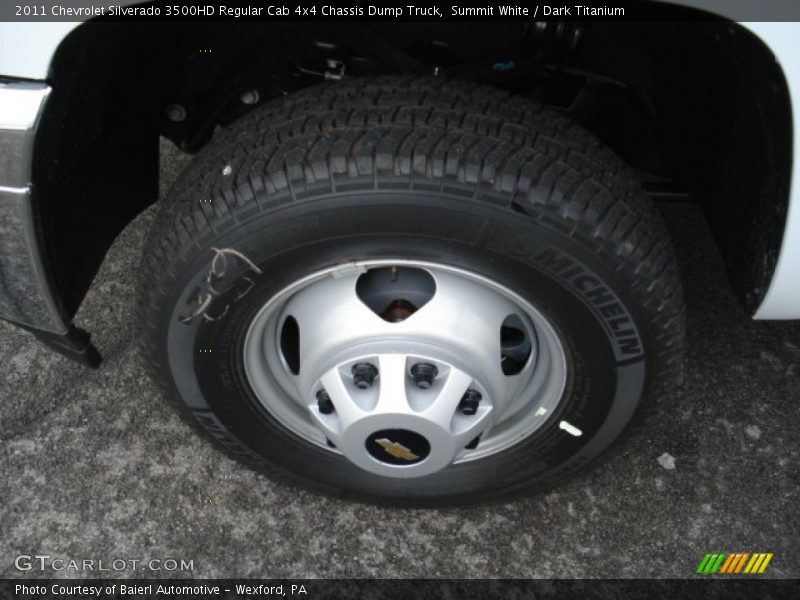 Summit White / Dark Titanium 2011 Chevrolet Silverado 3500HD Regular Cab 4x4 Chassis Dump Truck