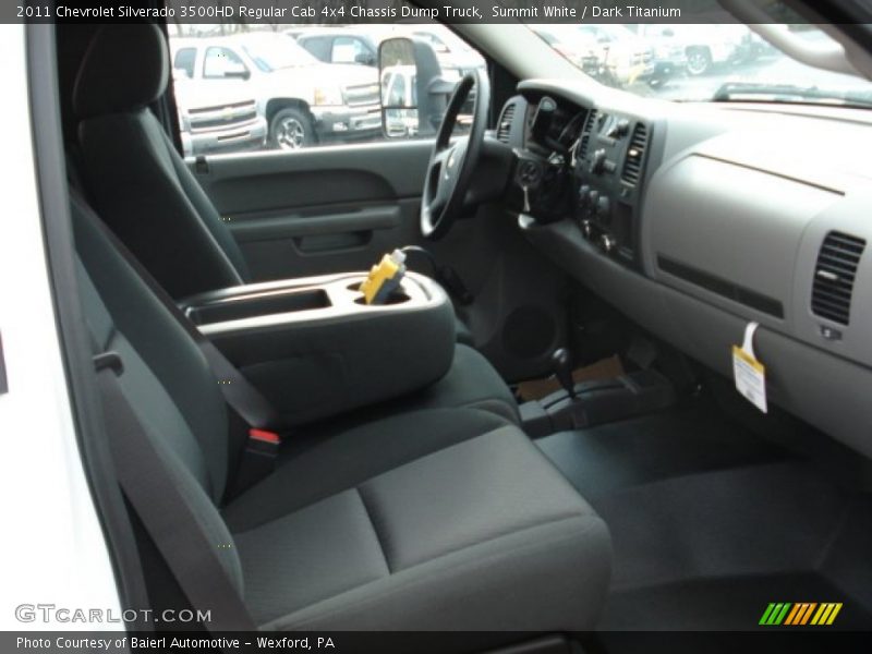 Summit White / Dark Titanium 2011 Chevrolet Silverado 3500HD Regular Cab 4x4 Chassis Dump Truck