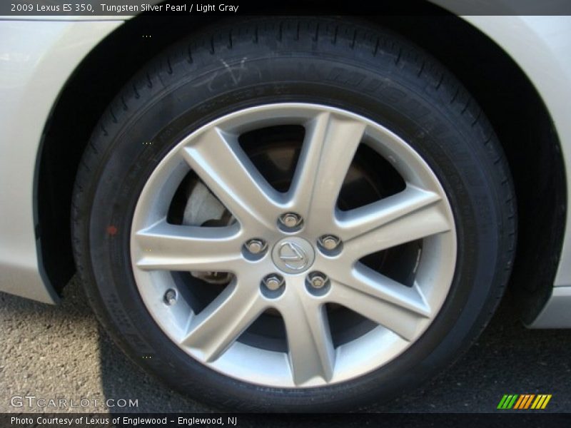 Tungsten Silver Pearl / Light Gray 2009 Lexus ES 350