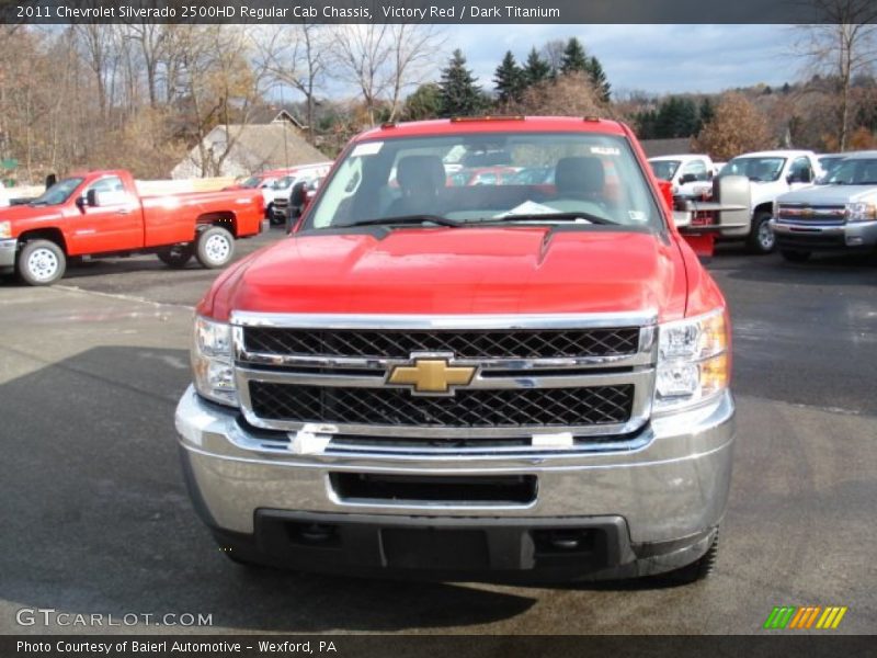 Victory Red / Dark Titanium 2011 Chevrolet Silverado 2500HD Regular Cab Chassis