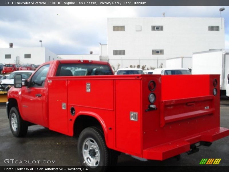 Victory Red / Dark Titanium 2011 Chevrolet Silverado 2500HD Regular Cab Chassis