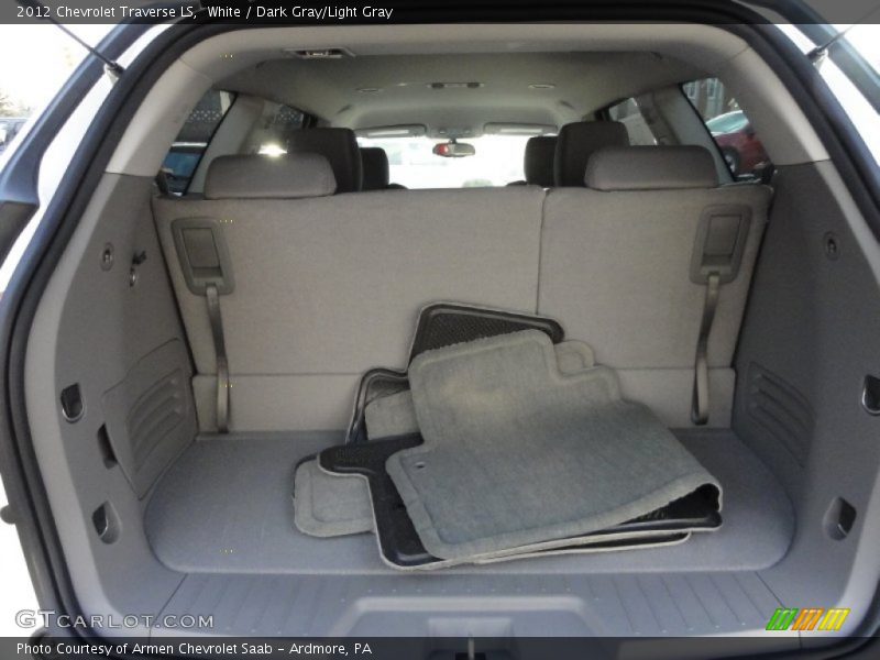 White / Dark Gray/Light Gray 2012 Chevrolet Traverse LS