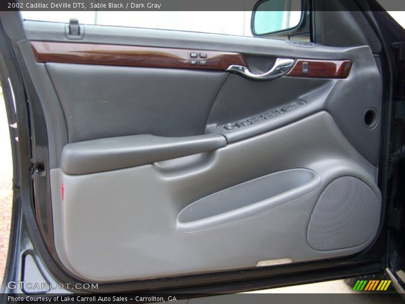 Sable Black / Dark Gray 2002 Cadillac DeVille DTS