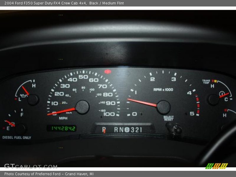 Black / Medium Flint 2004 Ford F350 Super Duty FX4 Crew Cab 4x4