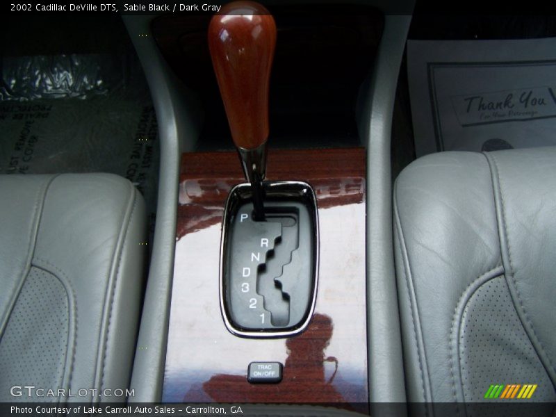 Sable Black / Dark Gray 2002 Cadillac DeVille DTS