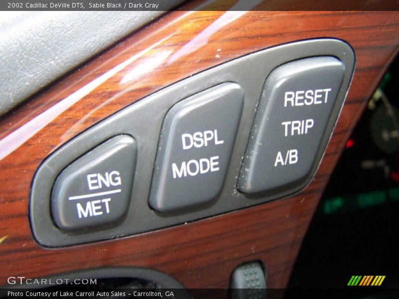 Sable Black / Dark Gray 2002 Cadillac DeVille DTS