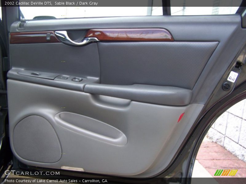 Sable Black / Dark Gray 2002 Cadillac DeVille DTS