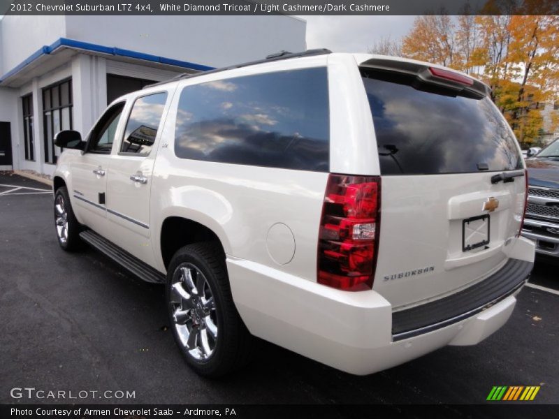 White Diamond Tricoat / Light Cashmere/Dark Cashmere 2012 Chevrolet Suburban LTZ 4x4