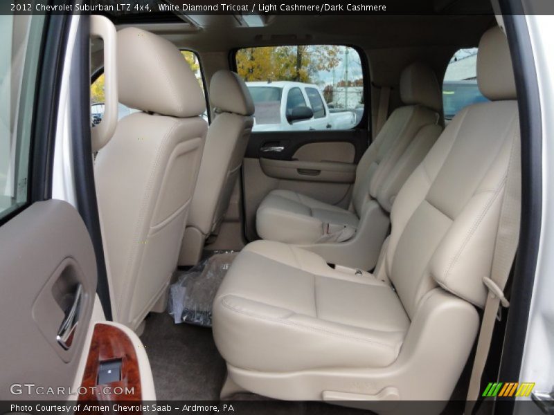 White Diamond Tricoat / Light Cashmere/Dark Cashmere 2012 Chevrolet Suburban LTZ 4x4
