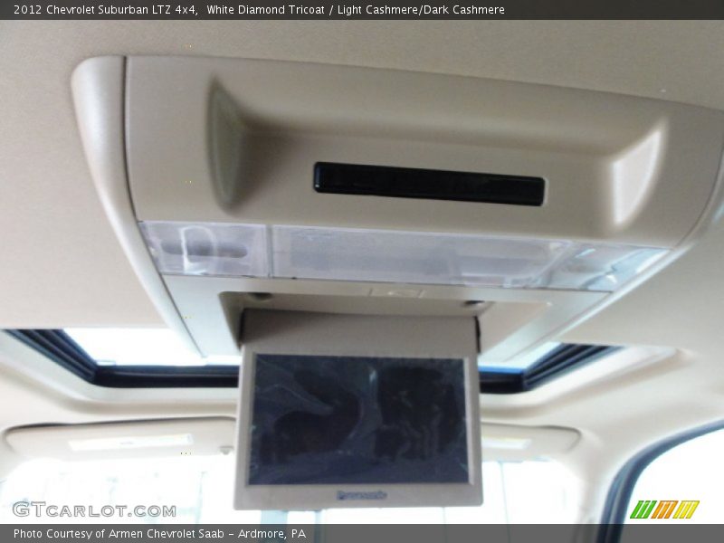 White Diamond Tricoat / Light Cashmere/Dark Cashmere 2012 Chevrolet Suburban LTZ 4x4