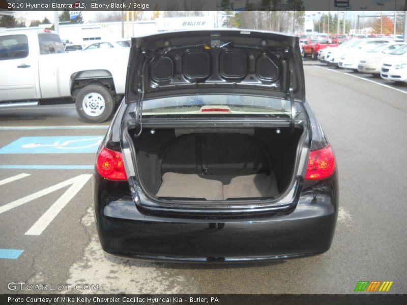 Ebony Black / Beige 2010 Hyundai Elantra GLS