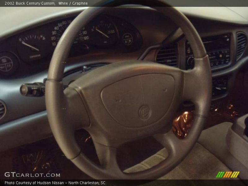 White / Graphite 2002 Buick Century Custom