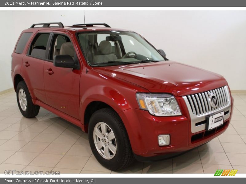Sangria Red Metallic / Stone 2011 Mercury Mariner I4