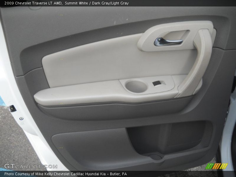 Summit White / Dark Gray/Light Gray 2009 Chevrolet Traverse LT AWD