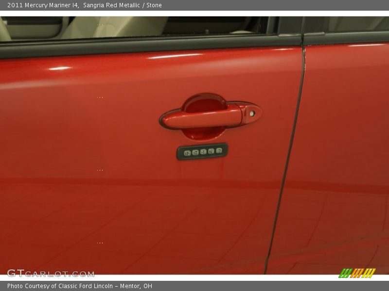 Sangria Red Metallic / Stone 2011 Mercury Mariner I4