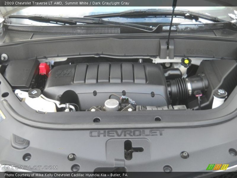 Summit White / Dark Gray/Light Gray 2009 Chevrolet Traverse LT AWD
