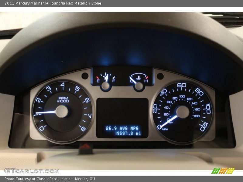 Sangria Red Metallic / Stone 2011 Mercury Mariner I4