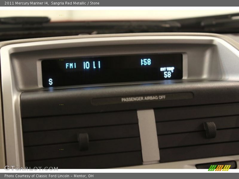 Sangria Red Metallic / Stone 2011 Mercury Mariner I4