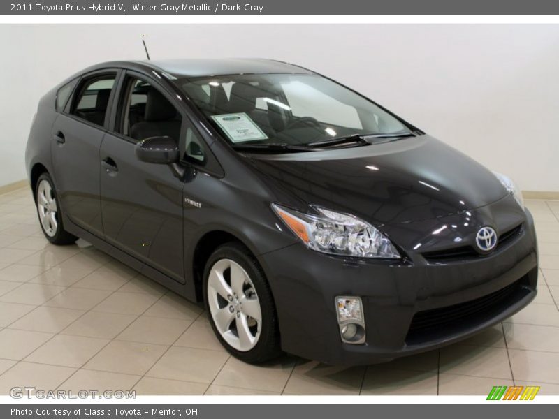 Winter Gray Metallic / Dark Gray 2011 Toyota Prius Hybrid V