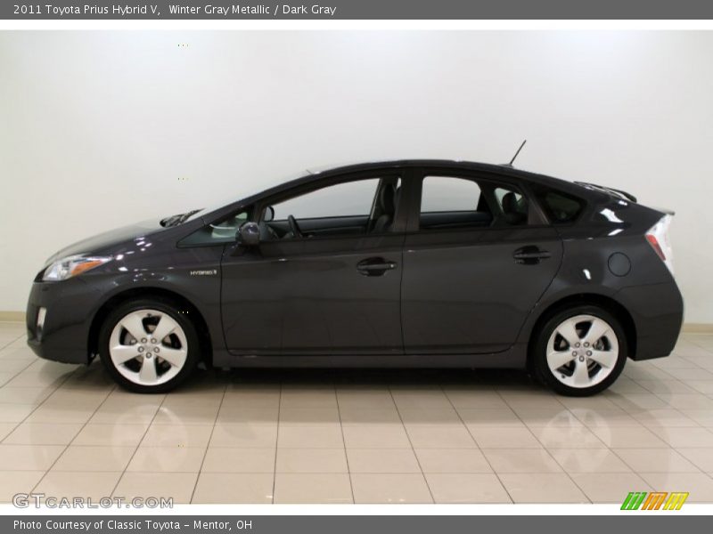 Winter Gray Metallic / Dark Gray 2011 Toyota Prius Hybrid V