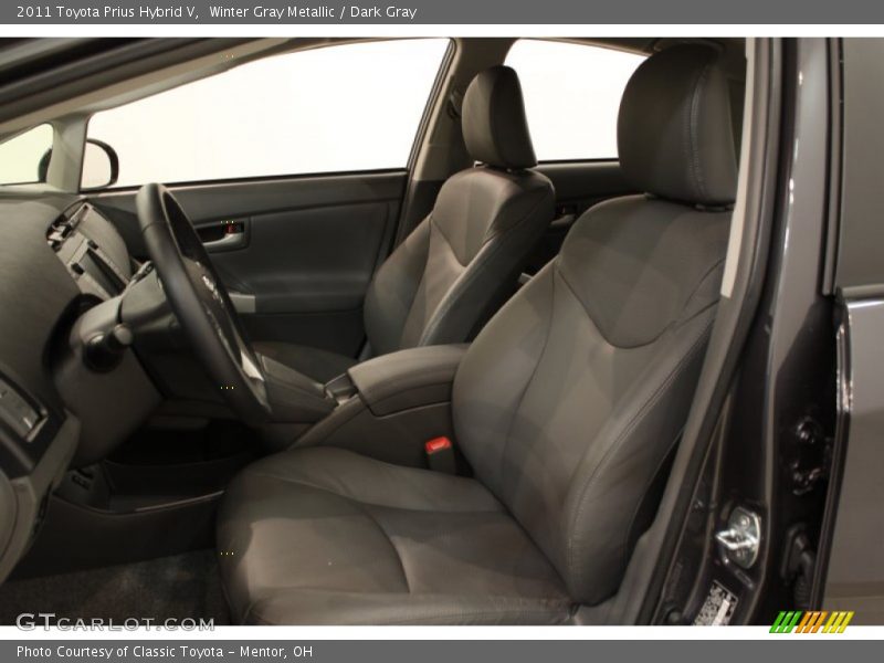 Winter Gray Metallic / Dark Gray 2011 Toyota Prius Hybrid V