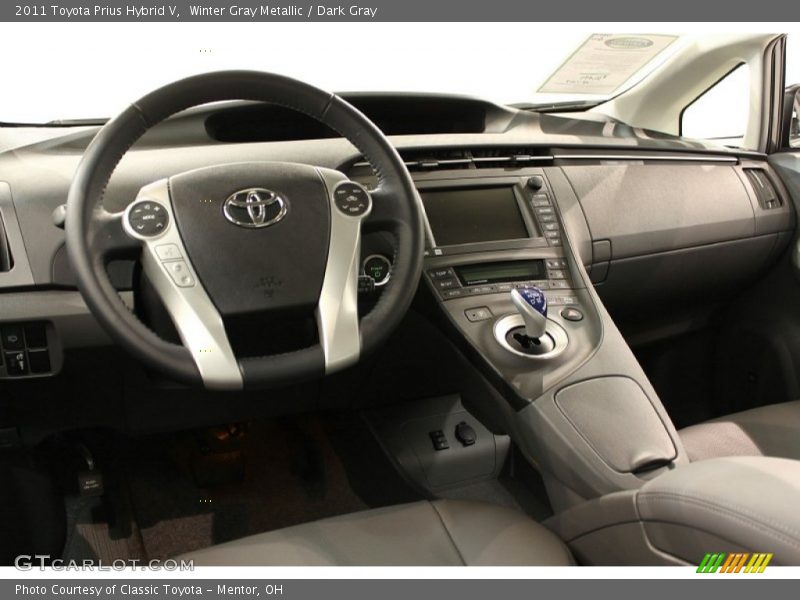 Winter Gray Metallic / Dark Gray 2011 Toyota Prius Hybrid V
