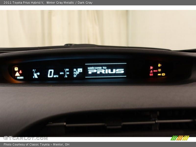 Winter Gray Metallic / Dark Gray 2011 Toyota Prius Hybrid V