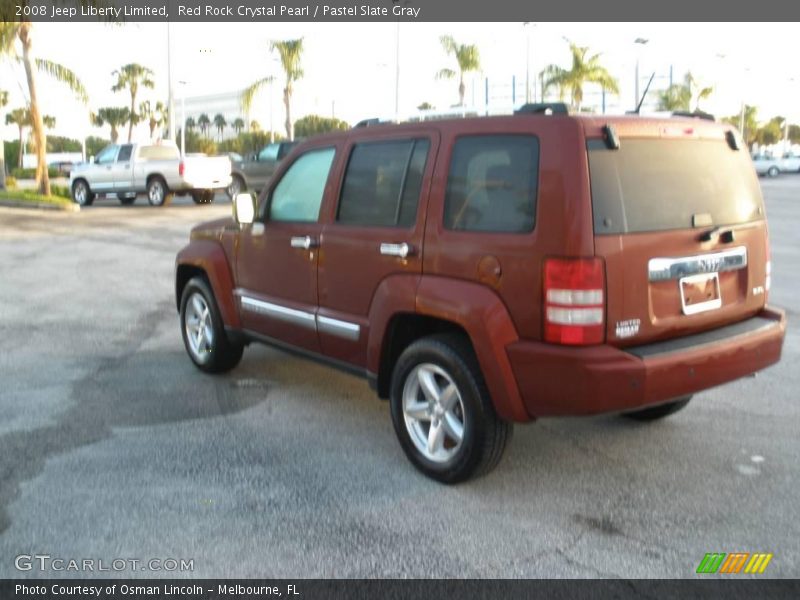 Red Rock Crystal Pearl / Pastel Slate Gray 2008 Jeep Liberty Limited