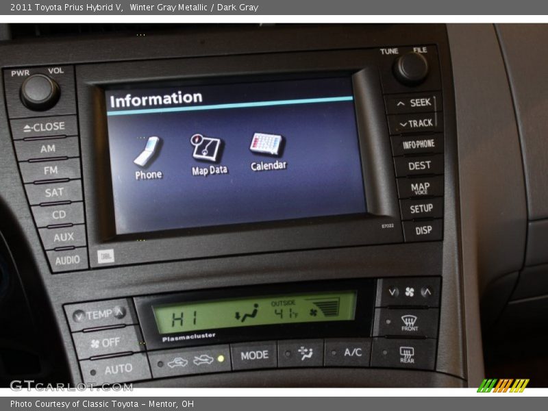 Winter Gray Metallic / Dark Gray 2011 Toyota Prius Hybrid V