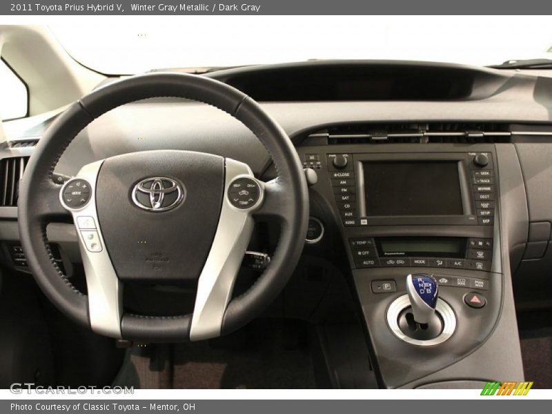 Winter Gray Metallic / Dark Gray 2011 Toyota Prius Hybrid V