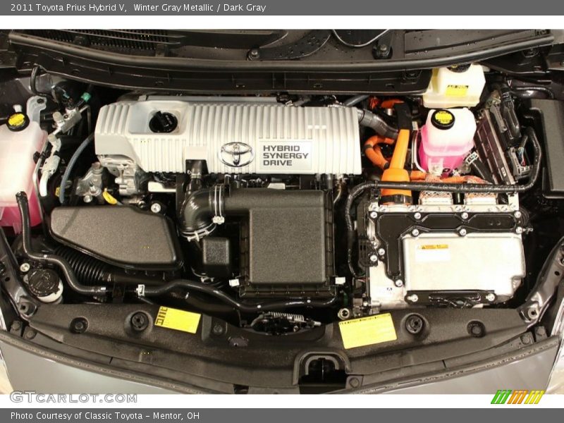 Winter Gray Metallic / Dark Gray 2011 Toyota Prius Hybrid V