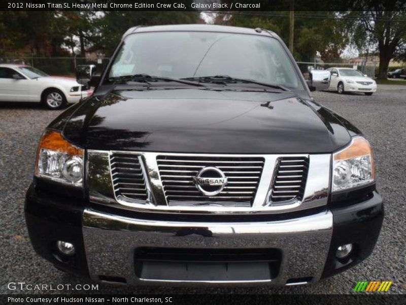 Galaxy Black / Charcoal 2012 Nissan Titan SL Heavy Metal Chrome Edition Crew Cab