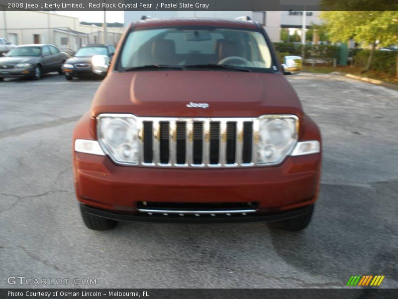 Red Rock Crystal Pearl / Pastel Slate Gray 2008 Jeep Liberty Limited