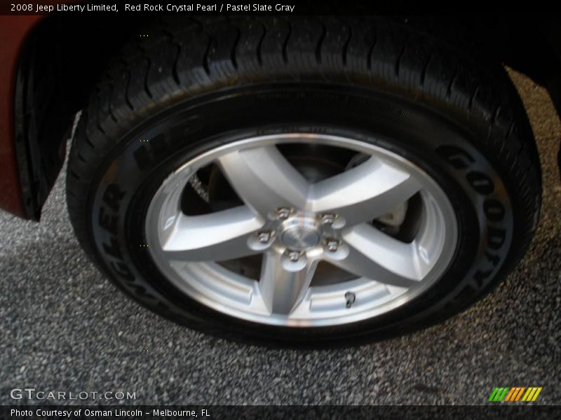 Red Rock Crystal Pearl / Pastel Slate Gray 2008 Jeep Liberty Limited