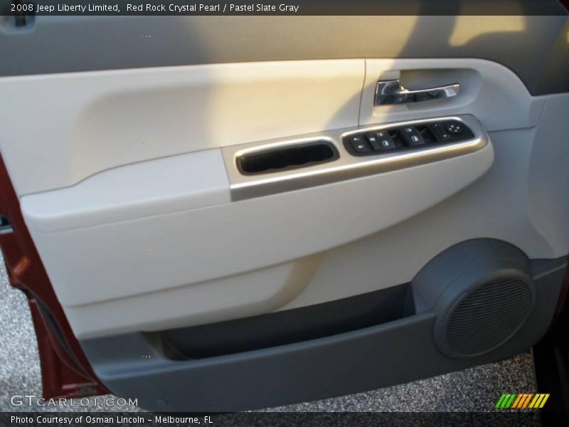 Red Rock Crystal Pearl / Pastel Slate Gray 2008 Jeep Liberty Limited