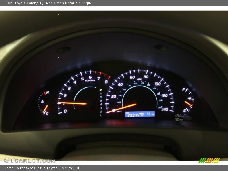 Aloe Green Metallic / Bisque 2009 Toyota Camry LE