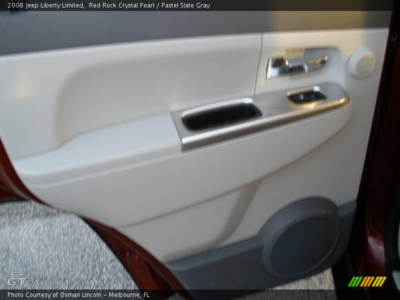 Red Rock Crystal Pearl / Pastel Slate Gray 2008 Jeep Liberty Limited