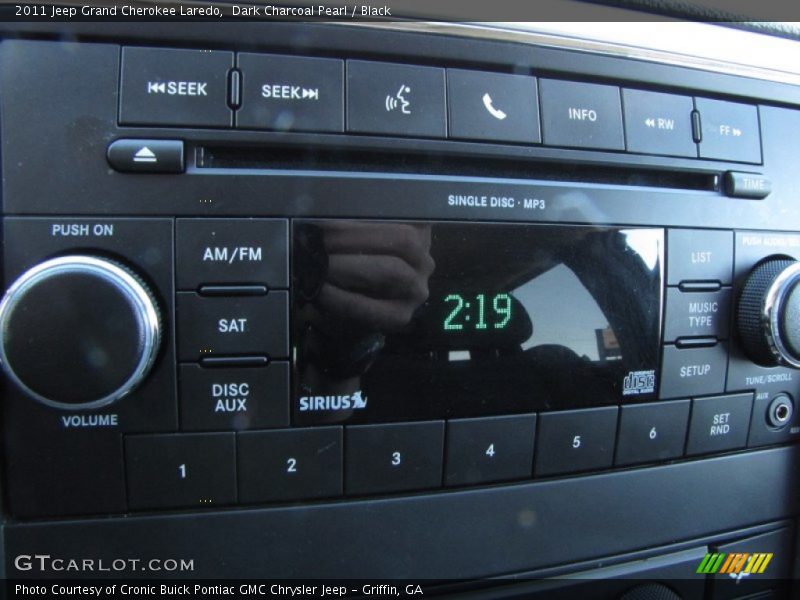 Dark Charcoal Pearl / Black 2011 Jeep Grand Cherokee Laredo