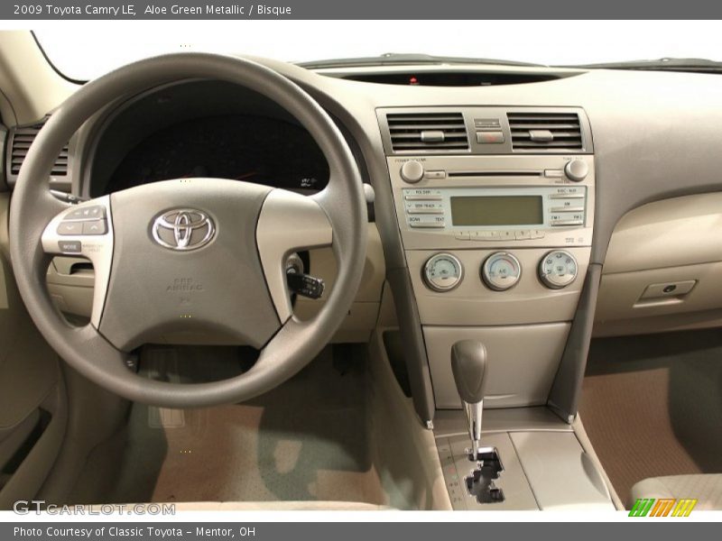 Aloe Green Metallic / Bisque 2009 Toyota Camry LE