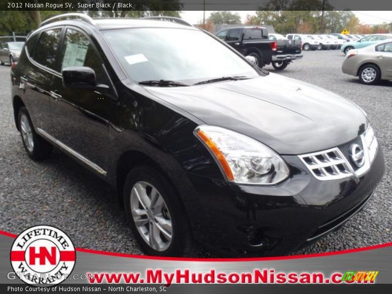 Super Black / Black 2012 Nissan Rogue SV