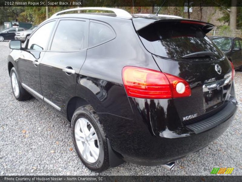 Super Black / Black 2012 Nissan Rogue SV