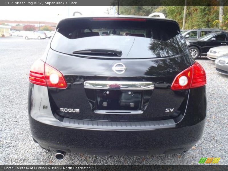 Super Black / Black 2012 Nissan Rogue SV