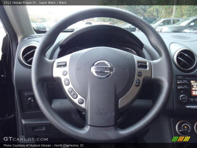 Super Black / Black 2012 Nissan Rogue SV