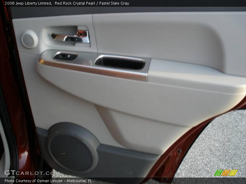 Red Rock Crystal Pearl / Pastel Slate Gray 2008 Jeep Liberty Limited