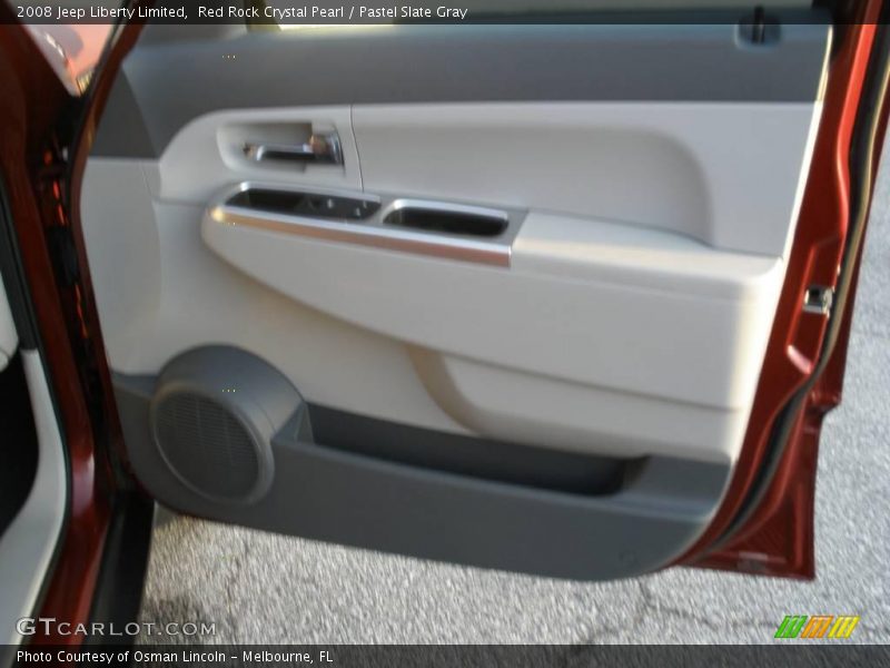 Red Rock Crystal Pearl / Pastel Slate Gray 2008 Jeep Liberty Limited